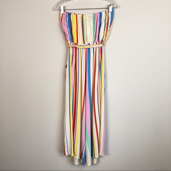 VICI Strapless Striped Pant Romper Jumpsuit, Med - Picture 7 of 12